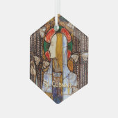 Portrait of St. Gobnait, Patron of Bees, ガラスオーナメント (正面左)