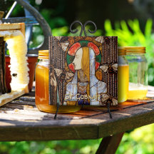 Portrait of St. Gobnait, Patron of Bees, 