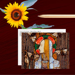Portrait of St. Gobnait, Patron of Bees, ポストカード