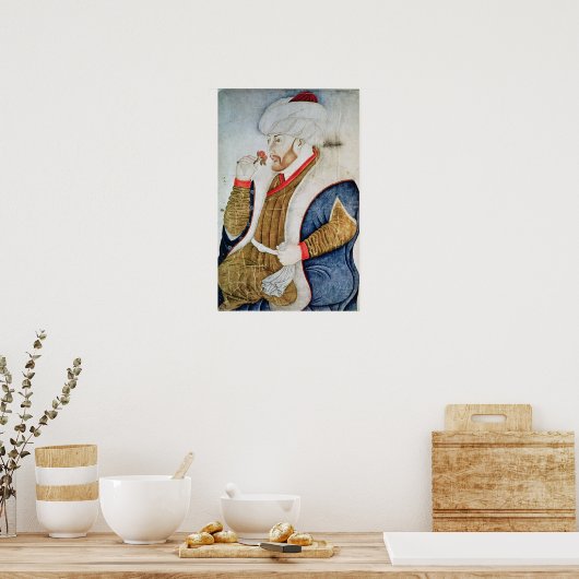 Portrait of Sultan Mehmet II ポスター (キッチン)