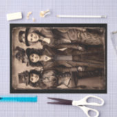 Portrait of Three Steampunk Women DX6L Decoupage 薄葉紙 (クラフト)