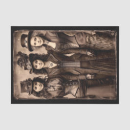 Portrait of Three Steampunk Women DX6L Decoupage 薄葉紙