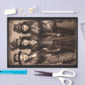 Portrait of Three Steampunk Women DX6R Decoupage 薄葉紙 (クラフト)