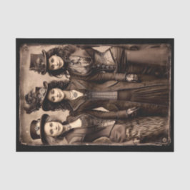 Portrait of Three Steampunk Women DX6R Decoupage 薄葉紙