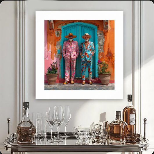 Portrait of Two Flamboyant Gents ポスター