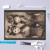 Portrait of Two Steampunk Women DX5R Decoupage 薄葉紙 (クラフト)