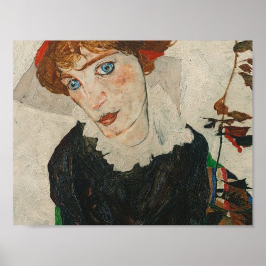 Portrait of Wally by Egon Schiele ポスター (正面)