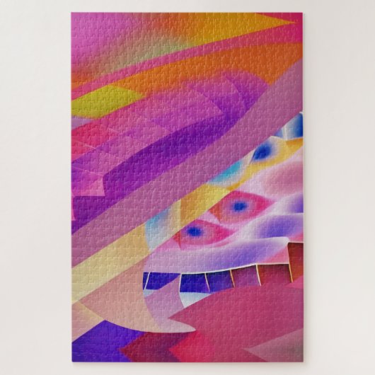 Portrait of Wombott - Abstract Ken Gage Art ジグソーパズル (縦)