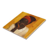 Portrait of young african girl タイル (側面)