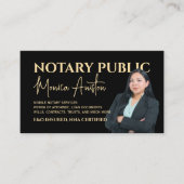 Portrait photo image notary  名刺 (正面)