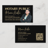 Portrait photo image notary  名刺 (正面/裏面)