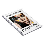 Portrait pixel audacieux aux tons vifs ノートブック (右側)