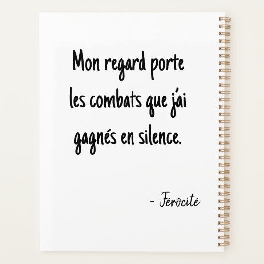 Portrait pixelisé expressif プランナー手帳 (裏面)