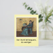 Portrait von Dora Wheeler mit frechem Spruch ポストカード (スタンド正面)