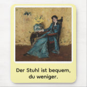 Portrait von Dora Wheeler mit frechem Spruch マウスパッド (正面)