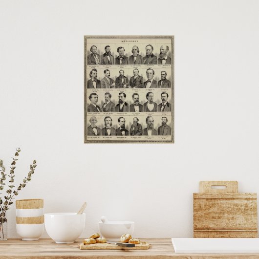 Portraits of Attorneys, Minnesota ポスター (キッチン)