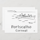 Portscatho Gig Rowers Card サンキューカード (正面/裏面)