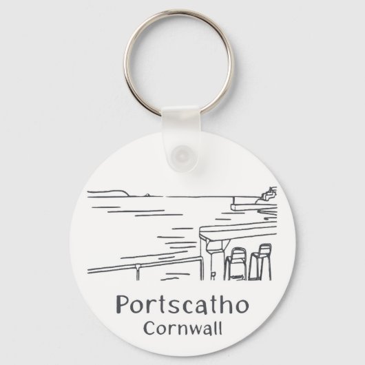 Portscatho Harbour Keyring キーホルダー (正面)