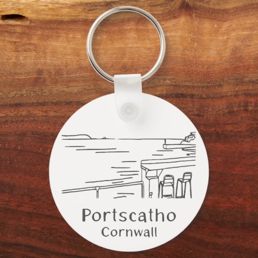 Portscatho Harbour Keyring キーホルダー (裏面)