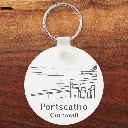 Portscatho Harbour Keyring キーホルダー (正面)