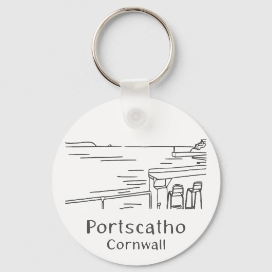 Portscatho Harbour Keyring キーホルダー (裏面)