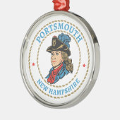 Portsmouth New Hampshire Colonial メタルオーナメント (左)