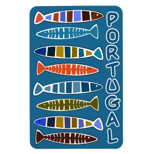 PORTUGAL魚形磁石 マグネット (縦)