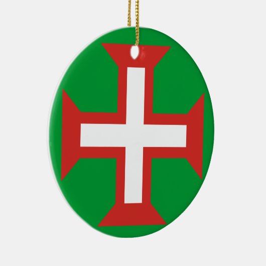 PORTUGAL*-クリスマスのオーナメントの十字 セラミックオーナメント (右)