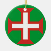 PORTUGAL*-クリスマスのオーナメントの十字 セラミックオーナメント (正面)