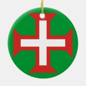 PORTUGAL*-クリスマスのオーナメントの十字 セラミックオーナメント (裏面)