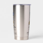 Portugal Azulejo Map Stainless Steel Travel Tumble 保温保冷タンブラー (左面)