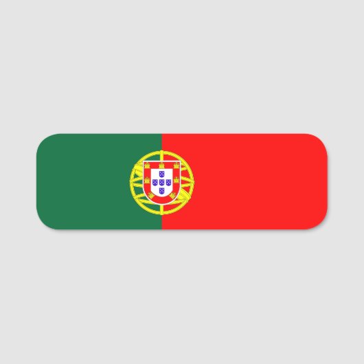 portugal country flag symbol 名札 (正面)