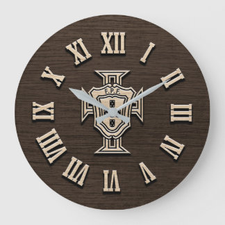Portugal FC Laser Cut Effect Wall Clock ラージ壁時計