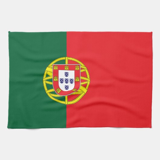 Portugal Flag キッチンタオル (横)