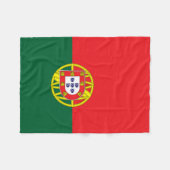 Portugal Flag フリースブランケット (正面(横))