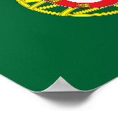 Portugal Flag ポスター (角)