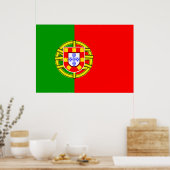 Portugal Flag ポスター (キッチン)