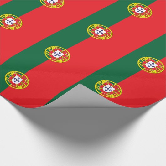 Portugal Flag ラッピングペーパー (角)