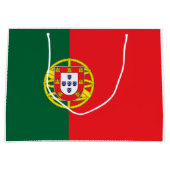 Portugal Flag ラージペーパーバッグ (正面)