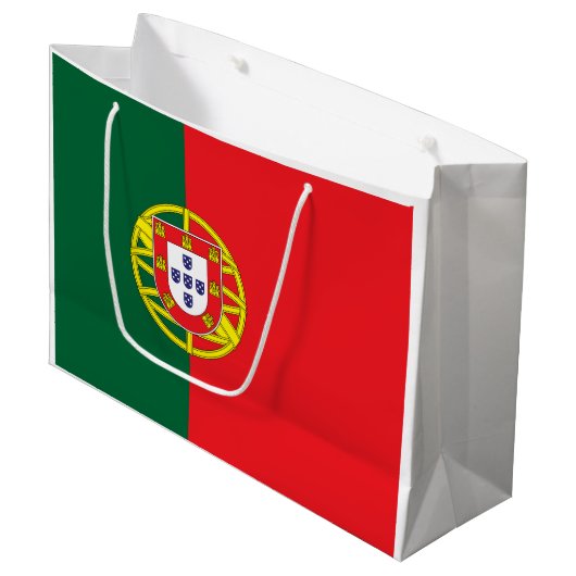 Portugal Flag ラージペーパーバッグ (正面アングル)