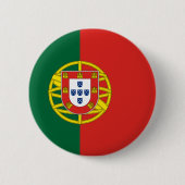 Portugal flag 缶バッジ (正面)