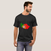 Portugal Flag im Madeira outline Madeira Tシャツ (正面フル)