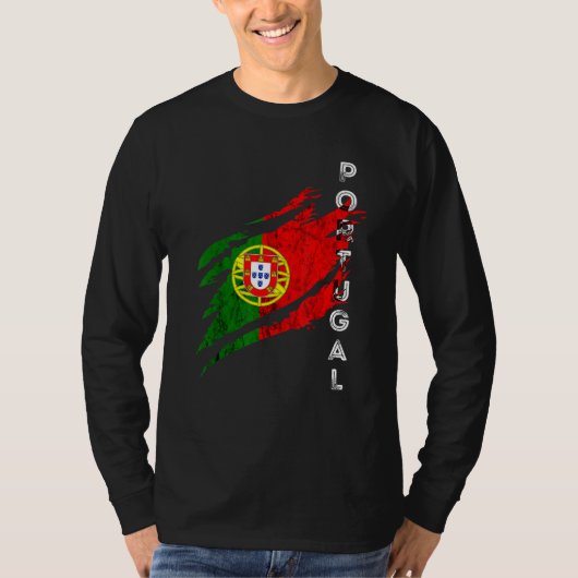 Portugal Heroic Flag Portuguese Pride Portuguese R Tシャツ (正面)