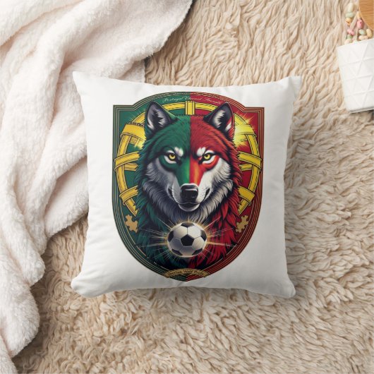 Portugal Iberian Wolf Glory Tee, National Gift クッション (ブランケット)