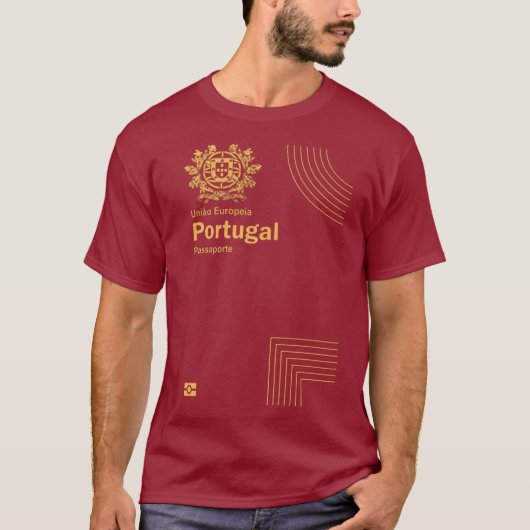 Portugal passport cover tシャツ (正面)