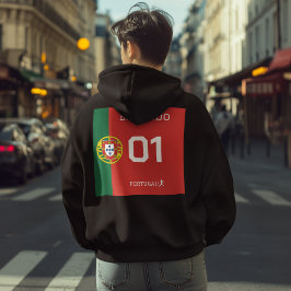 Portugal Soccer Fan Jersey - Custom Name & Number  パーカ