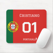 Portugal Soccer Legend Custom Name Desk Mat  マウスパッド (マウス)