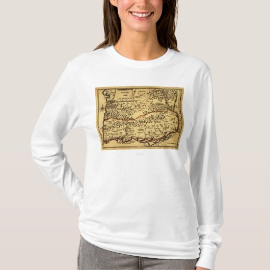 PortugalPanoramic MapPortugal Tシャツ (正面)