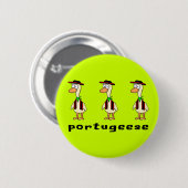 Portugeeseボタン 缶バッジ (正面&裏面)