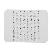 PORTUGESE ALPHABET LETTERS SYMBOLS LANGUAGES マグネット (横)